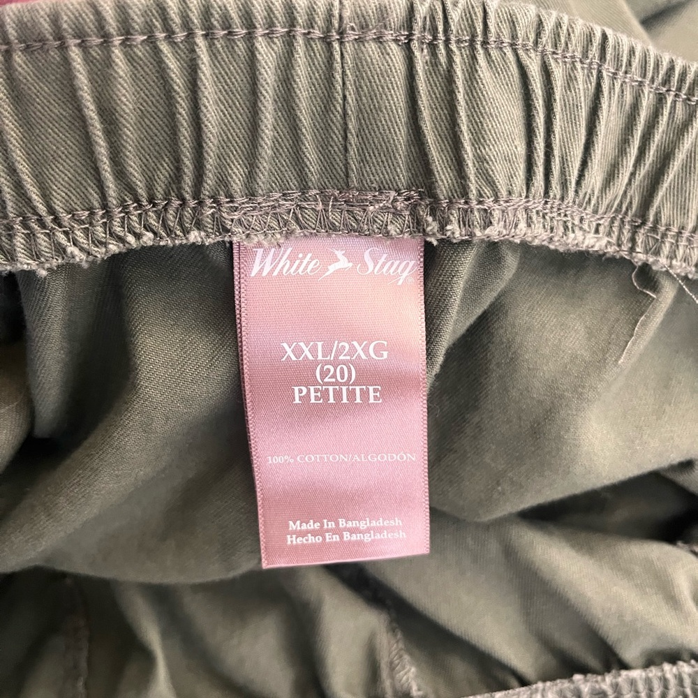 White Stag Khaki Petite Pants XXL